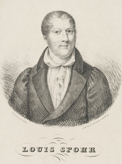 Portret Louisa Spohra 1784-1859, c. 1830-1840. autorstwa Friedrich August Fricke
