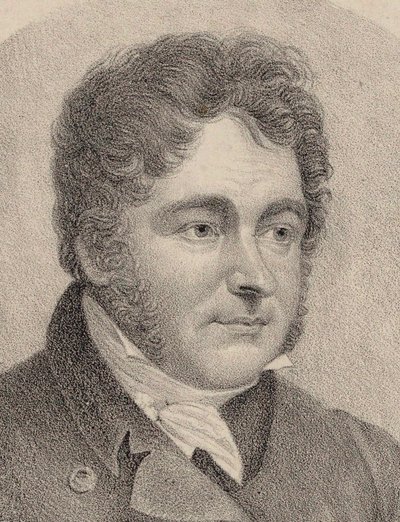 Portret kompozytora Johanna Bernharda Logiera 1777-1846. autorstwa Friedrich August Fricke