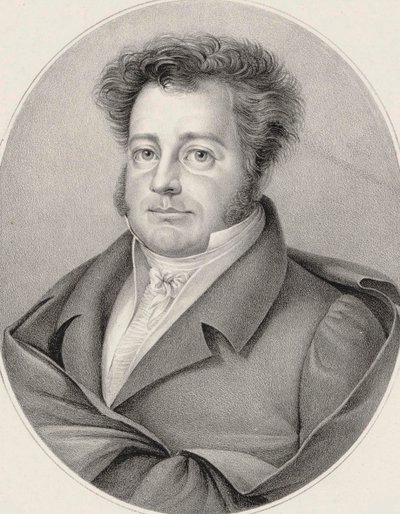 Portret kompozytora Heinricha Marschnera 1795-1861. autorstwa Friedrich August Fricke