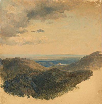 Widok na dolinę Dunaju autorstwa Friedrich August Mathias Gauermann