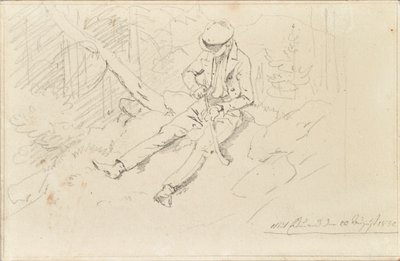 Młodzież z czapką z daszkiem autorstwa Friedrich August Mathias Gauermann