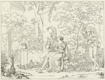 Ilustracja do Goethesa Fausta autorstwa Friedrich August Moritz Retzsch