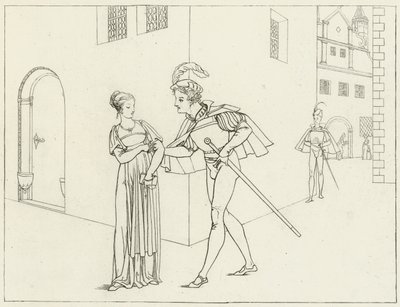 Ilustracja do Goethesa Fausta autorstwa Friedrich August Moritz Retzsch