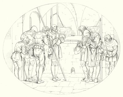 Ilustracja do Lied von der Glocke Schillera, czyli Pieśni o dzwonku (rycina) autorstwa Friedrich August Moritz Retzsch