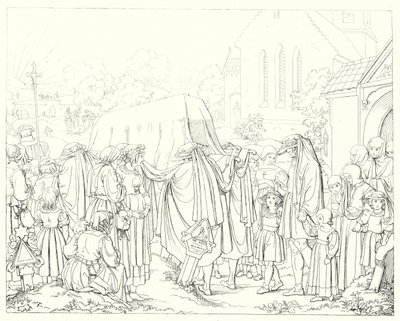 Ilustracja do Lied von der Glocke Schillera, czyli Pieśni dzwonów (rycina) autorstwa Friedrich August Moritz Retzsch