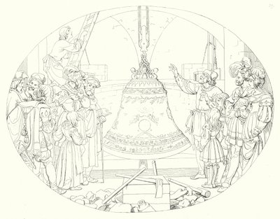 Ilustracja do Lied von der Glocke Schillera, czyli Pieśni dzwonów (rycina) autorstwa Friedrich August Moritz Retzsch