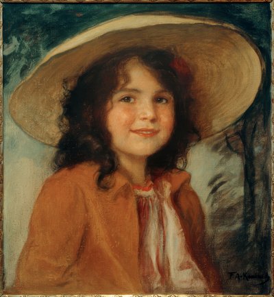 Portret Heddy, córki artysty autorstwa Friedrich August von Kaulbach