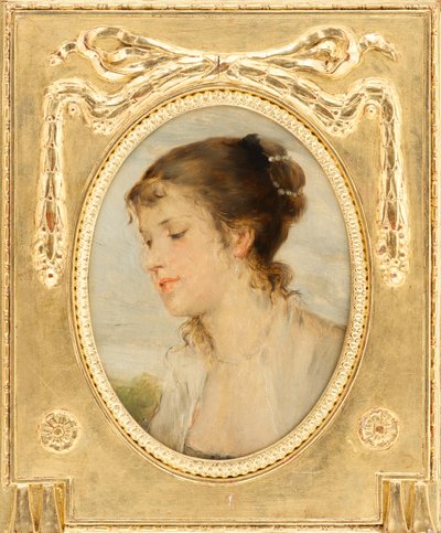 Portret dziewczynki autorstwa Friedrich August von Kaulbach