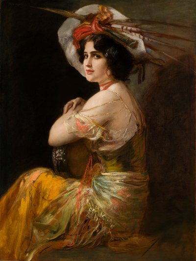 Rosario Guerrero jako Carmen, ca. 1908. autorstwa Friedrich August von Kaulbach