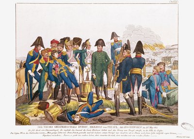 Śmierć marszałka Duroc w bitwie pod Budziszynem, 22 maja 1813 r. autorstwa Friedrich Campe