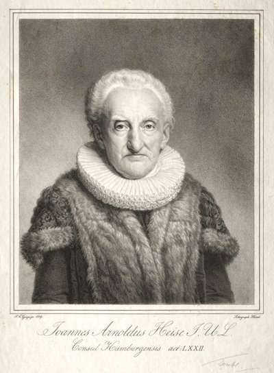 Johann Arnold Heise, 1819. autorstwa Friedrich Carl Groger