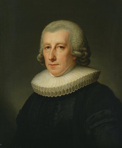 Portret pastora Johanna Bernharda Klefeker autorstwa Friedrich Carl Groger