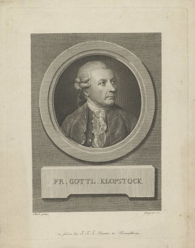 Portret Friedricha Gottlieba Klopstocka 1724-1803, c. 1790. autorstwa Friedrich Christian Gottlieb Geyser