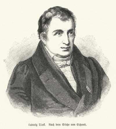 Ludwig Tieck , niemiecki poeta i krytyk (lito) autorstwa Friedrich Eduard Eichens