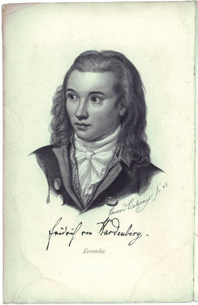 Portret poety Novalisa 1772-1801, 1845 autorstwa Friedrich Eduard Eichens