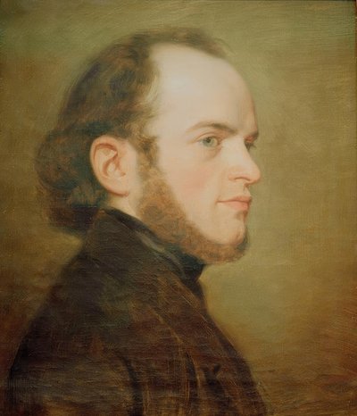 Portret młodego Adolpha Menzel autorstwa Friedrich Eduard Meyerheim