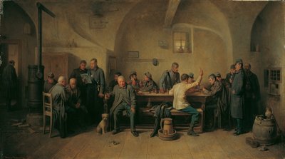 Żołnierze w kantynie autorstwa Friedrich Friedländer Ritter von Malheim