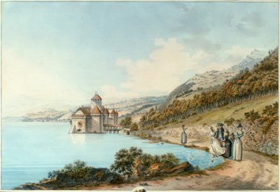 Zamek Chillon autorstwa Friedrich Georg Wexelberg