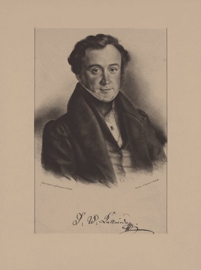 Portret kompozytora Jana Kalivody 1801-1866 autorstwa Friedrich Gustav Schlick
