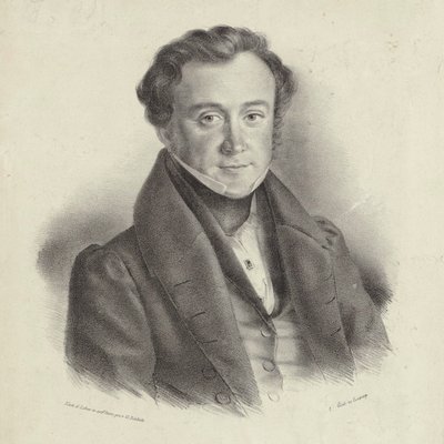 Portret kompozytora Johanna Wenzela Kalliwody 1801-1866. autorstwa Friedrich Gustav Schlick