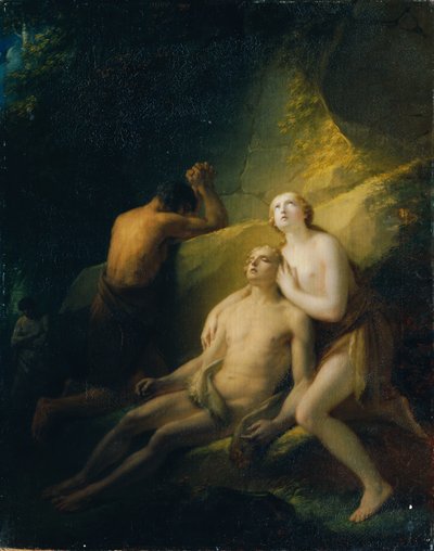 Adam i Ewa opłakują zmarłego Abla autorstwa Friedrich Heinrich Fuger