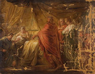 Agamemnon przyprowadza Bryzeidę z powrotem do namiotu Achillesa autorstwa Friedrich Heinrich Fuger