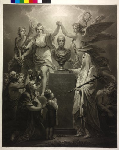 Apoteoza cesarza Franciszka II - Błogosławieństwo pokoju autorstwa Friedrich Heinrich Fuger