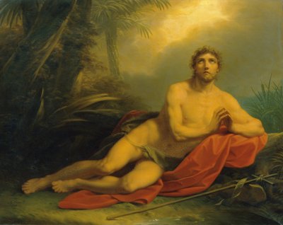 Jan na pustyni autorstwa Friedrich Heinrich Fuger
