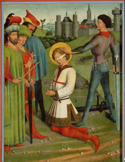 Ścięcie świętego Jerzego (olej na drewnie) autorstwa Friedrich Herlin