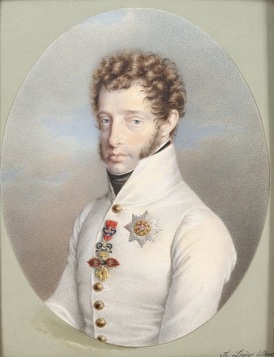 Arcyksiążę Ludwik Lieder Litho kolorowy autorstwa Friedrich Lieder