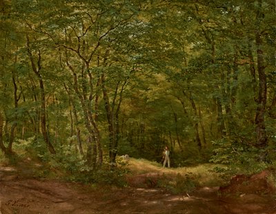 Spacery w leśnym krajobrazie autorstwa Friedrich Loos