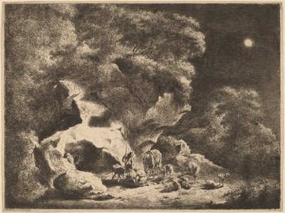 Nocny napad autorstwa Friedrich Müller