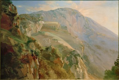 Klasztor w górach w pobliżu Subiaco autorstwa Friedrich Nerly