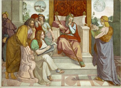 Józef Egipski i Potifar, egipski urzędnik autorstwa Friedrich Overbeck