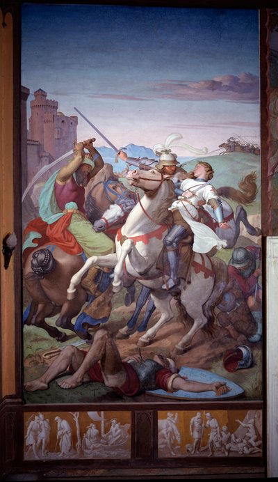 Para Odorado i Gildippe - Fresco autorstwa Friedrich Overbeck