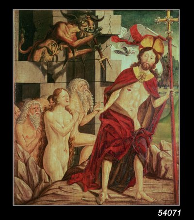 Chrystus w piekle autorstwa Friedrich Pacher