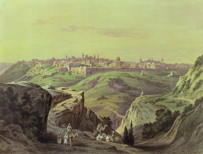 Widok na Jerozolimę autorstwa Friedrich Perlberg