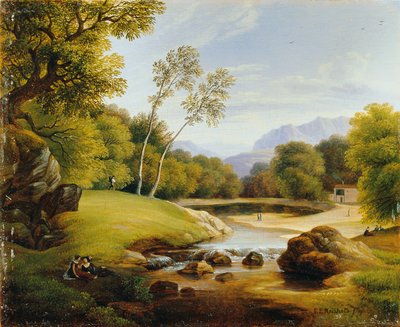 para w krajobrazie autorstwa Friedrich Philipp Reinhold