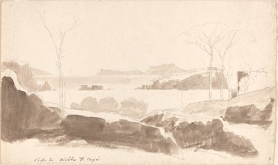 Widok na wyspy Nisida i Capri autorstwa Friedrich Salathé