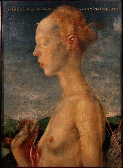 Diana Łowczyni (olej) autorstwa Friedrich Stahl