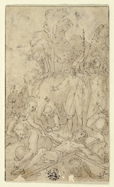 Chrystus przybity do krzyża autorstwa Friedrich Sustris