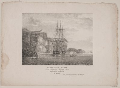 Fregata Freya autorstwa Friedrich Thøming
