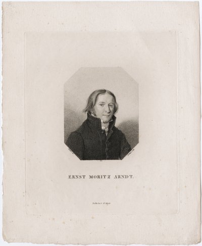Portret Ernsta Moritza Arndta, 1817 autorstwa Friedrich Wilhelm Bollinger