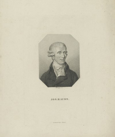 Portret kompozytora Josepha Haydna 1732-1809, 1818. autorstwa Friedrich Wilhelm Bollinger