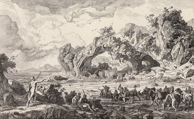 Zabicie świętego bydła Heliosa (rycina) autorstwa Friedrich the Elder Preller
