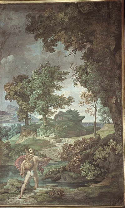 Powracający Odyseusz z polowania, Sceny z Odysei autorstwa Friedrich the Elder Preller