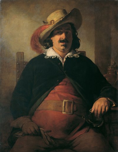 Malarz krajobrazu Ignaz Raffalt jako Falstaff autorstwa Friedrich von Amerling