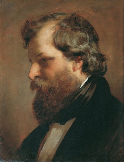 Malarz Carl Rahl autorstwa Friedrich von Amerling
