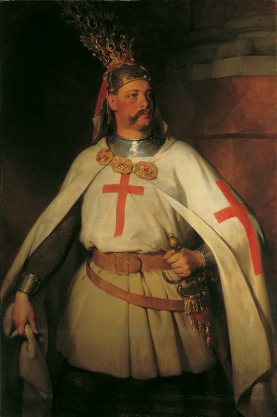 Arcyksiążę Leopold jako krzyżowiec autorstwa Friedrich von Amerling