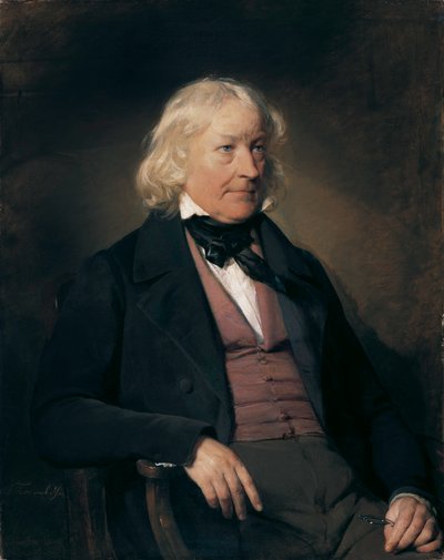 Niemcy: Portret rzeźbiarza Bertela Thorvaldsena (1770-1844) autorstwa Friedrich von Amerling